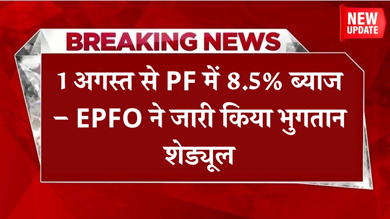 PF Interest Credit Schedule