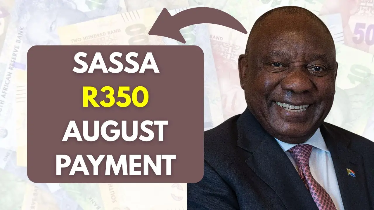 SASSA R350 AUGUST PAYMENT